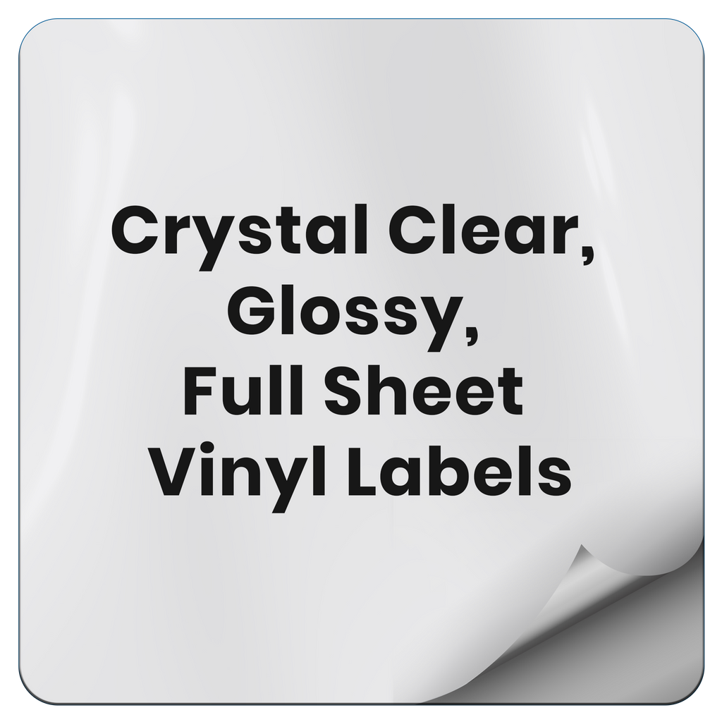 Printable Vinyl Sticker Paper Inkjet Frosty Clear 50 sheets