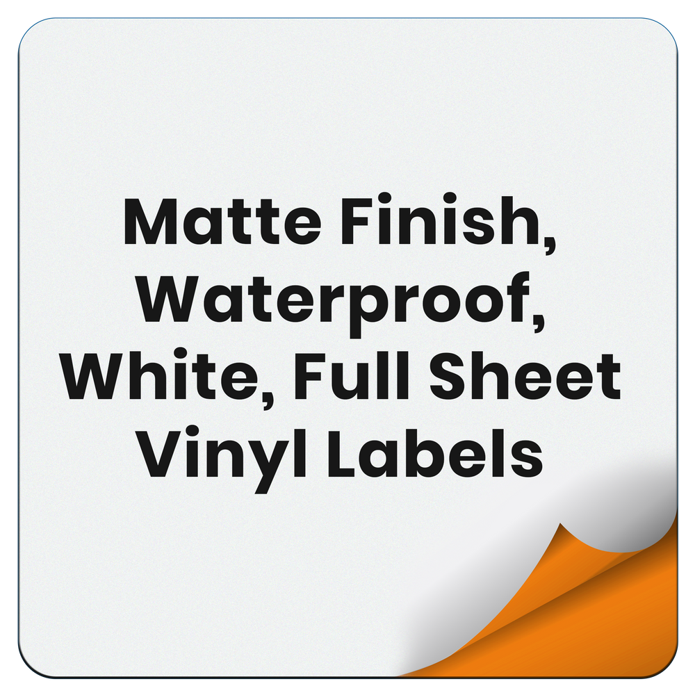 Transparent, Inkjet Waterproof Vinyl Sticker Paper, Comparable to Vinyl  Inkjet, A4 Size Full Sheet Label, Inkjet Printers