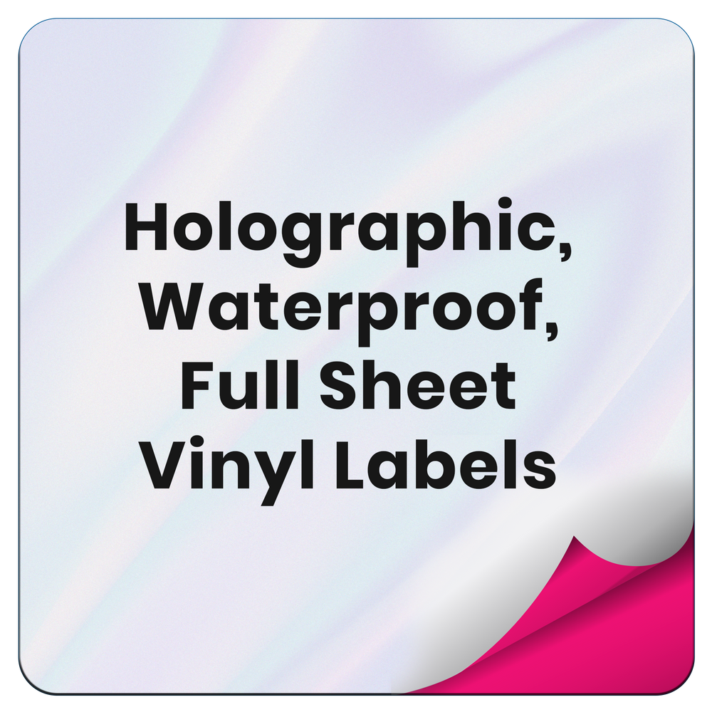  8.5 x 11 Full Sheet Label Sticker Paper for Laser