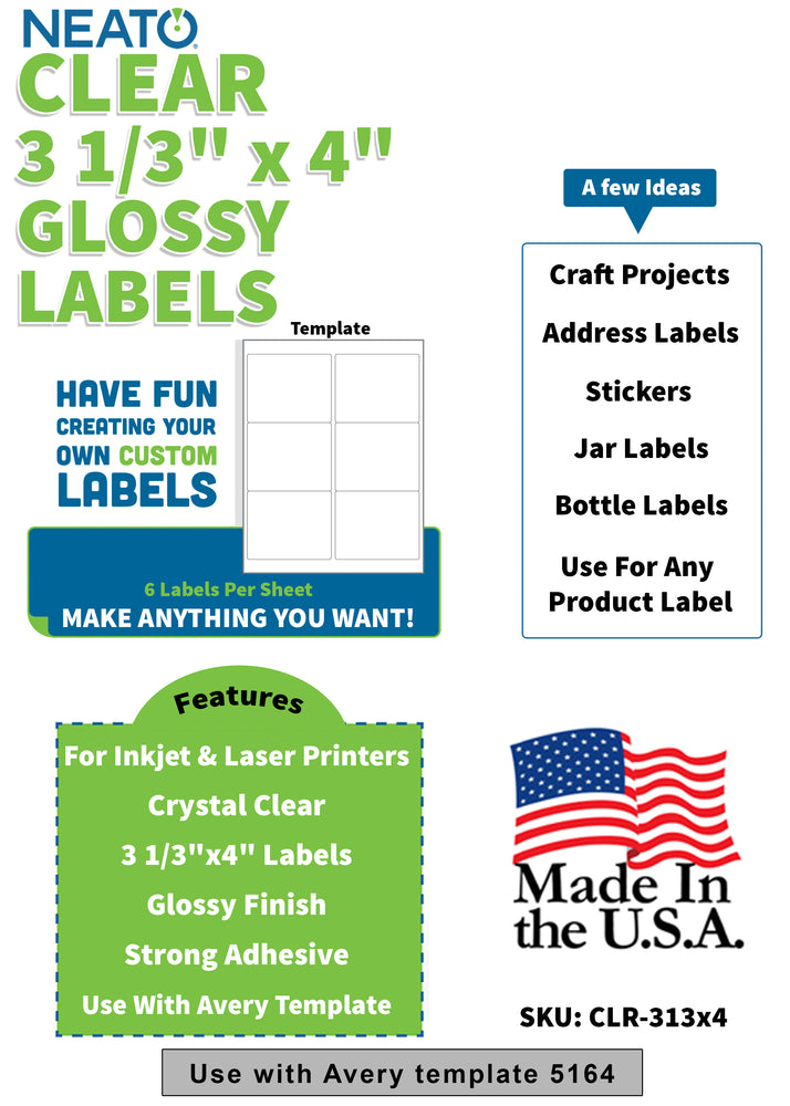 Printable Matte Vinyl Sticker Paper – Waterproof – Full Sheet Labels –  Neato Labels